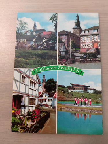 Postkarte luftkurort zwesten - luftkurort,
