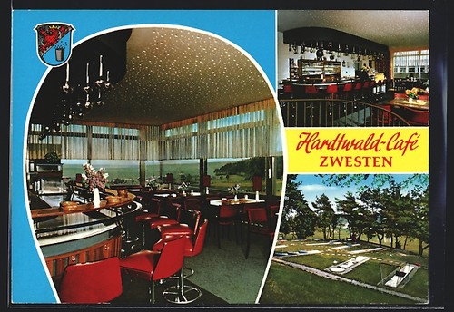 Zwesten hardtwald café - ak, zwesten,