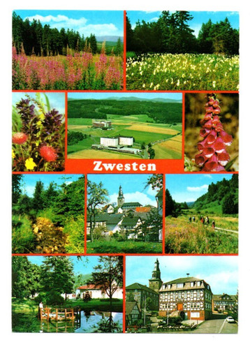 Postkarte ungelaufen zwesten - postkarte,